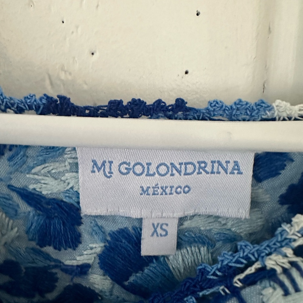 Mi Golondrina Blue Dress size XS - Picture 3 of 3